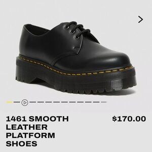 Doc Marten NWOT 1461 SMOOTH LEATHER PLATFORM SHOES